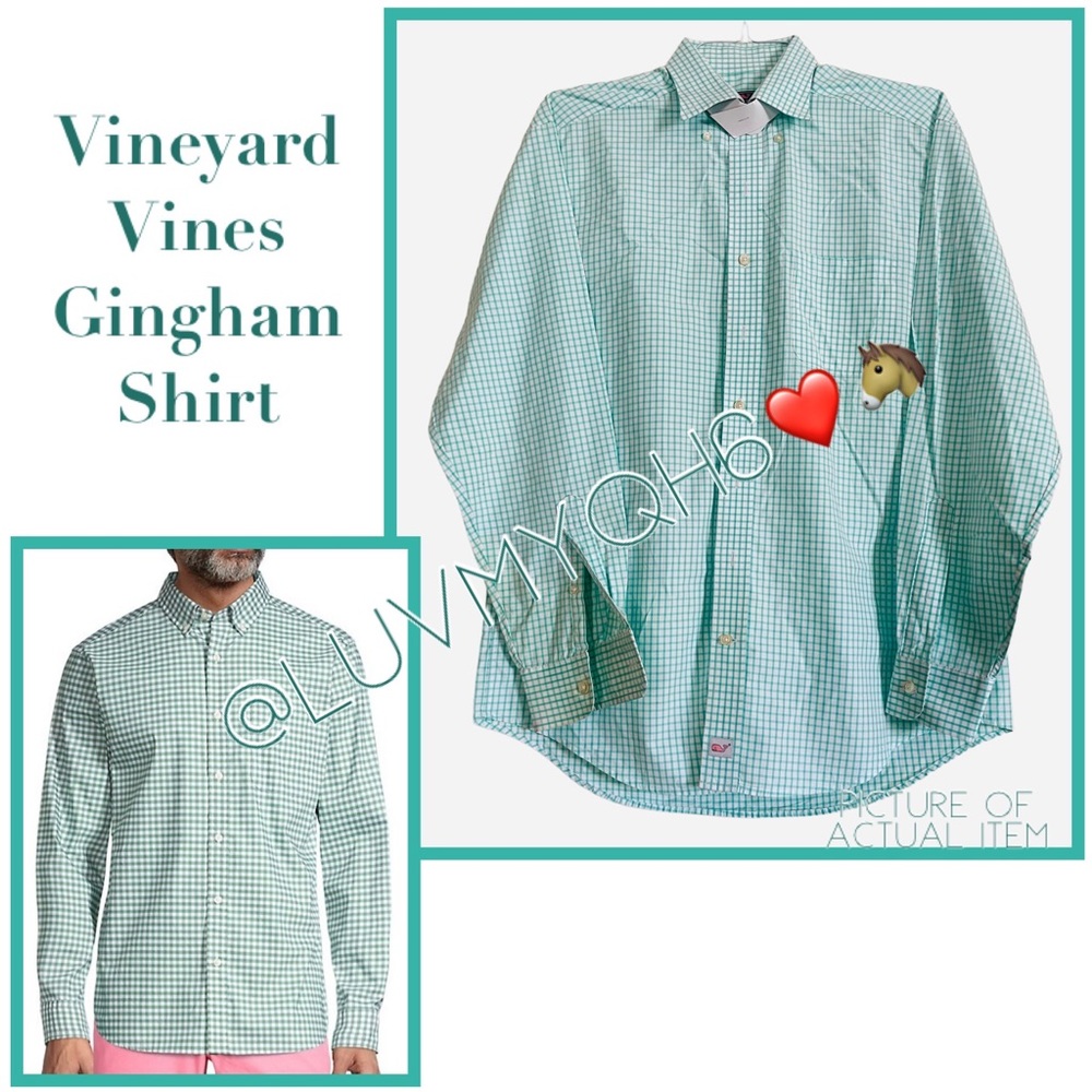 Vineyard Vines Gingham Mens Shirt